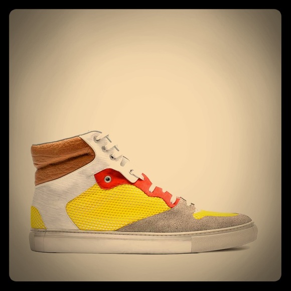 Balenciaga 286636 High top sneakers leather Suede